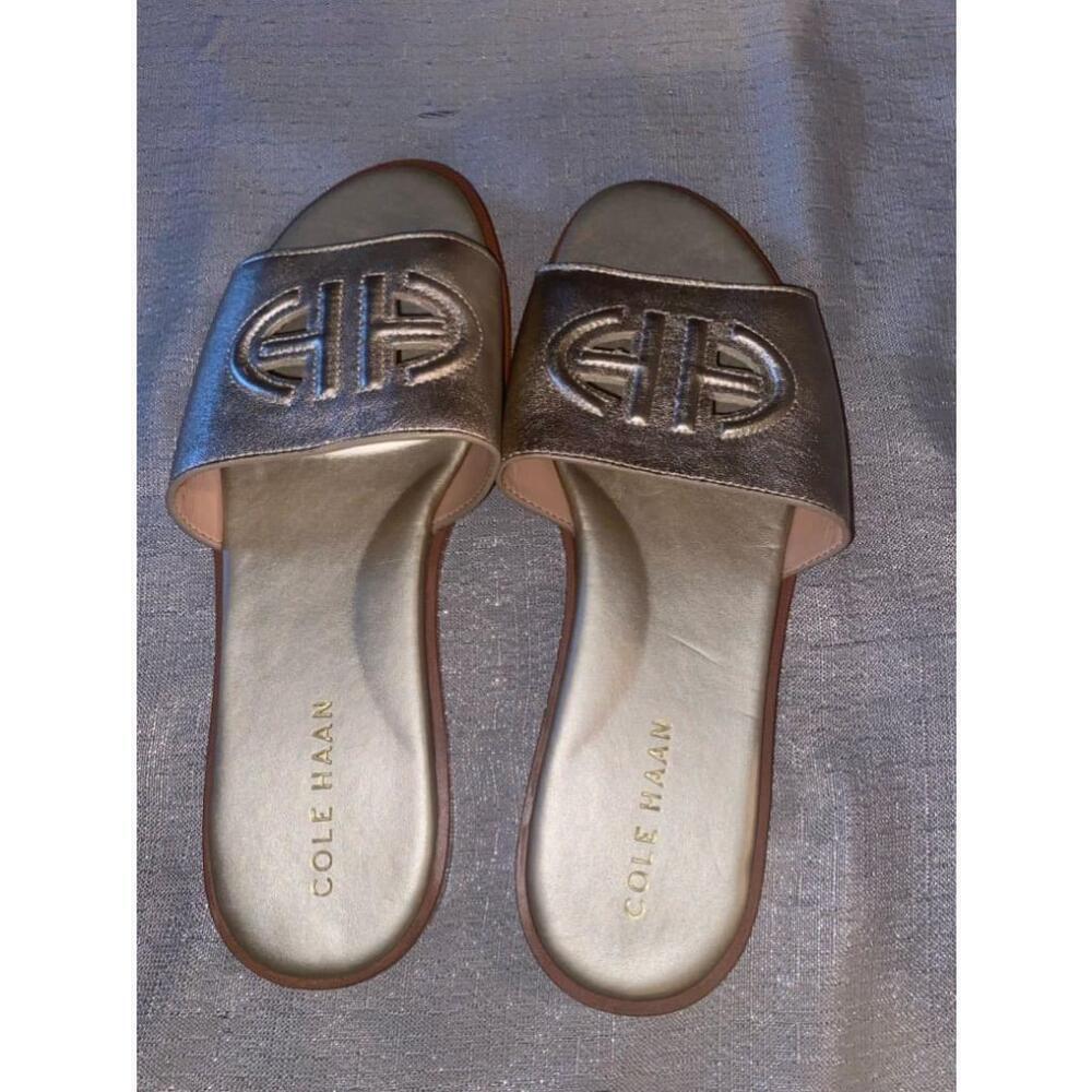 Women's Cole Haan Gold Leather Sandals Size 7